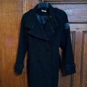 Ed Hardy womens black coat. Size Medium